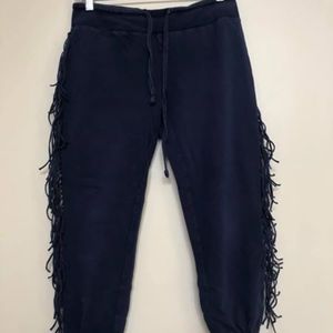 Amuse Society Navy Fringe Pant